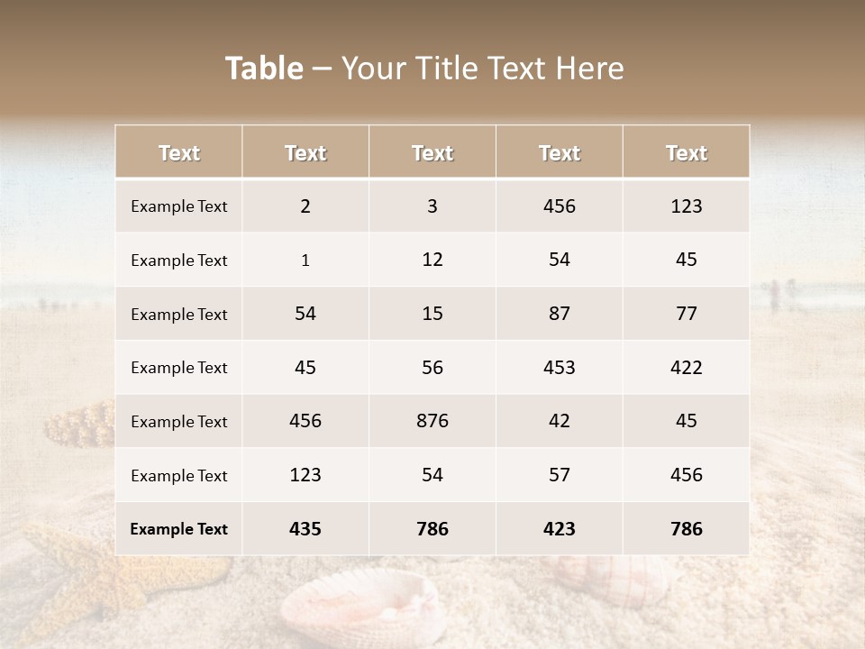 Cloud Brown Tropical PowerPoint Template