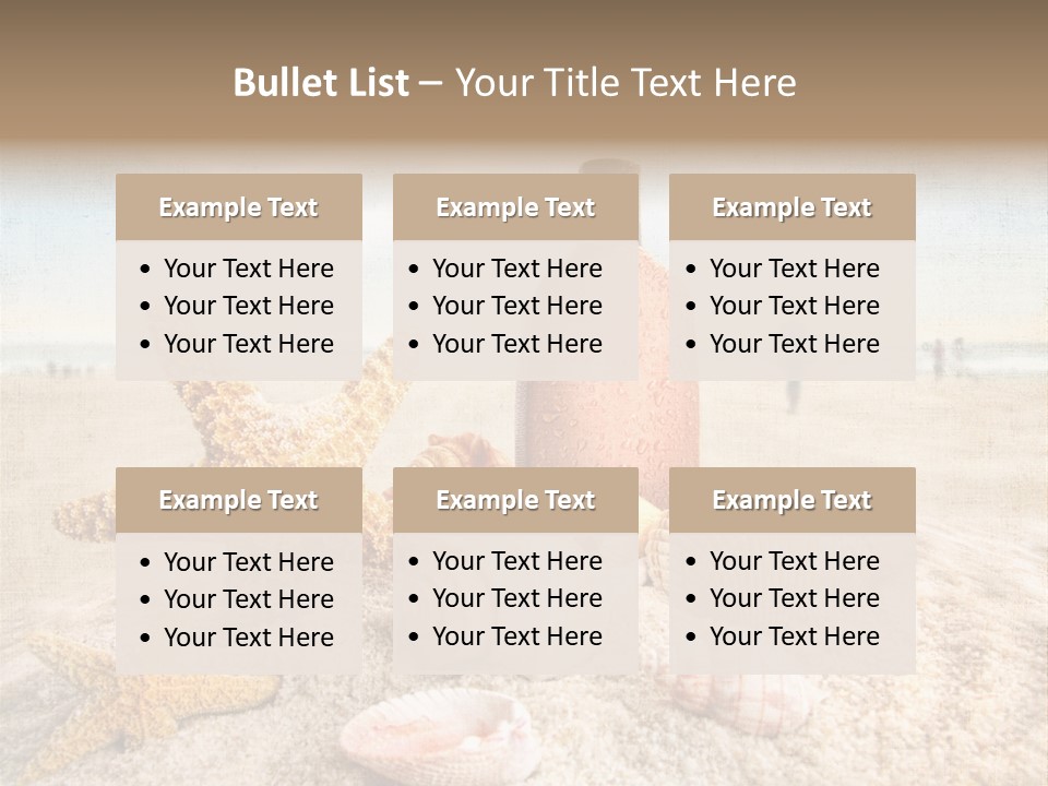 Cloud Brown Tropical PowerPoint Template