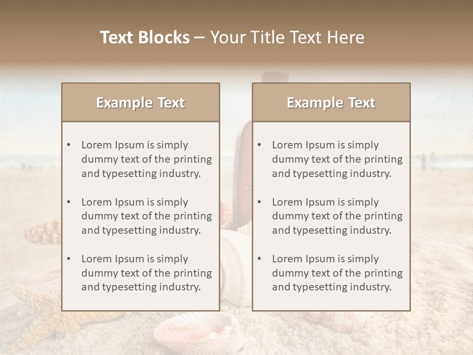 Cloud Brown Tropical PowerPoint Template