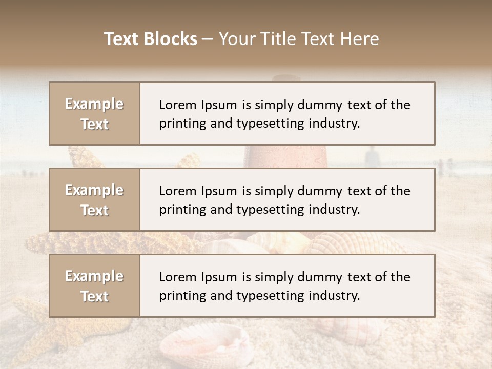 Cloud Brown Tropical PowerPoint Template