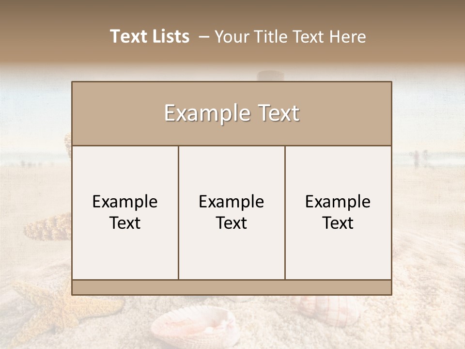 Cloud Brown Tropical PowerPoint Template