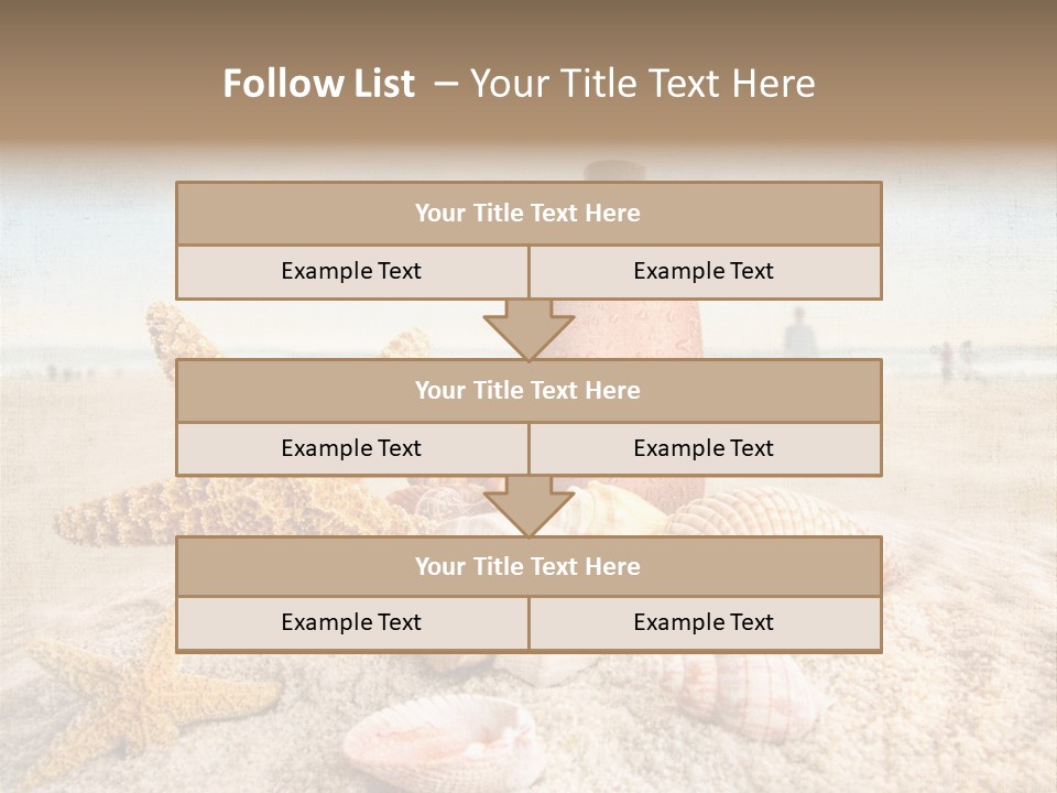 Cloud Brown Tropical PowerPoint Template