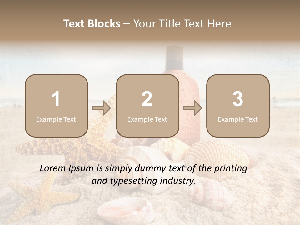 Cloud Brown Tropical PowerPoint Template