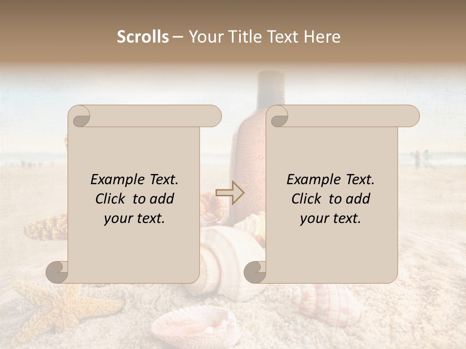 Cloud Brown Tropical PowerPoint Template