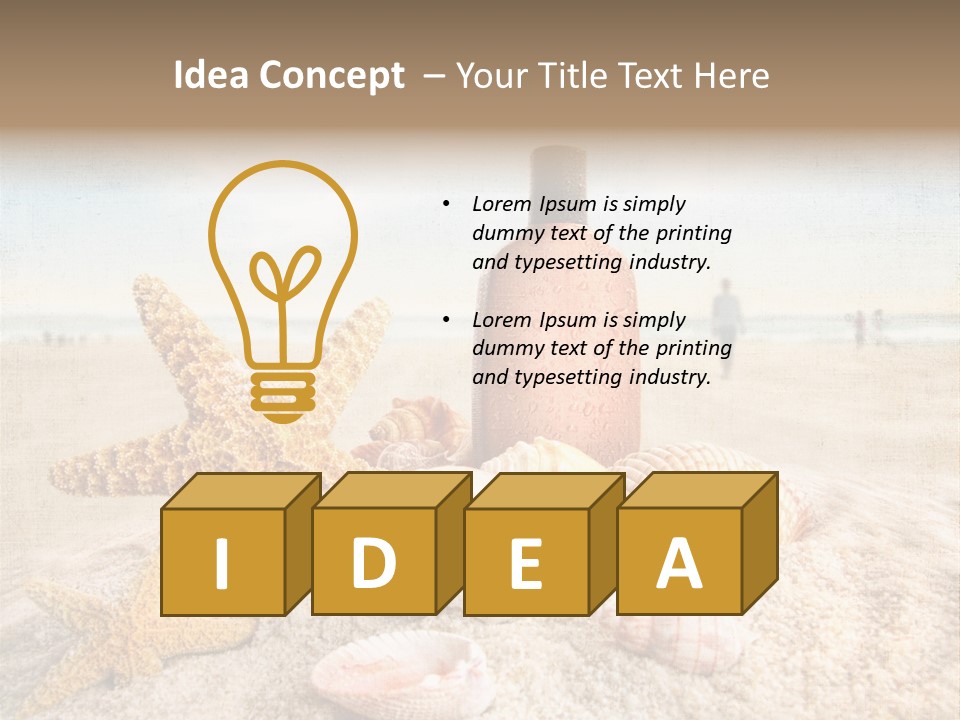 Cloud Brown Tropical PowerPoint Template