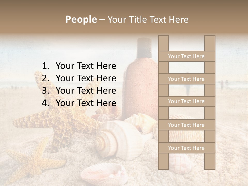 Cloud Brown Tropical PowerPoint Template