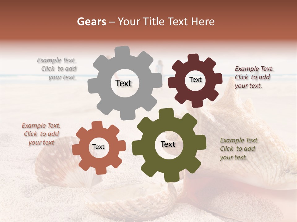 Beach Seashell Tropical PowerPoint Template