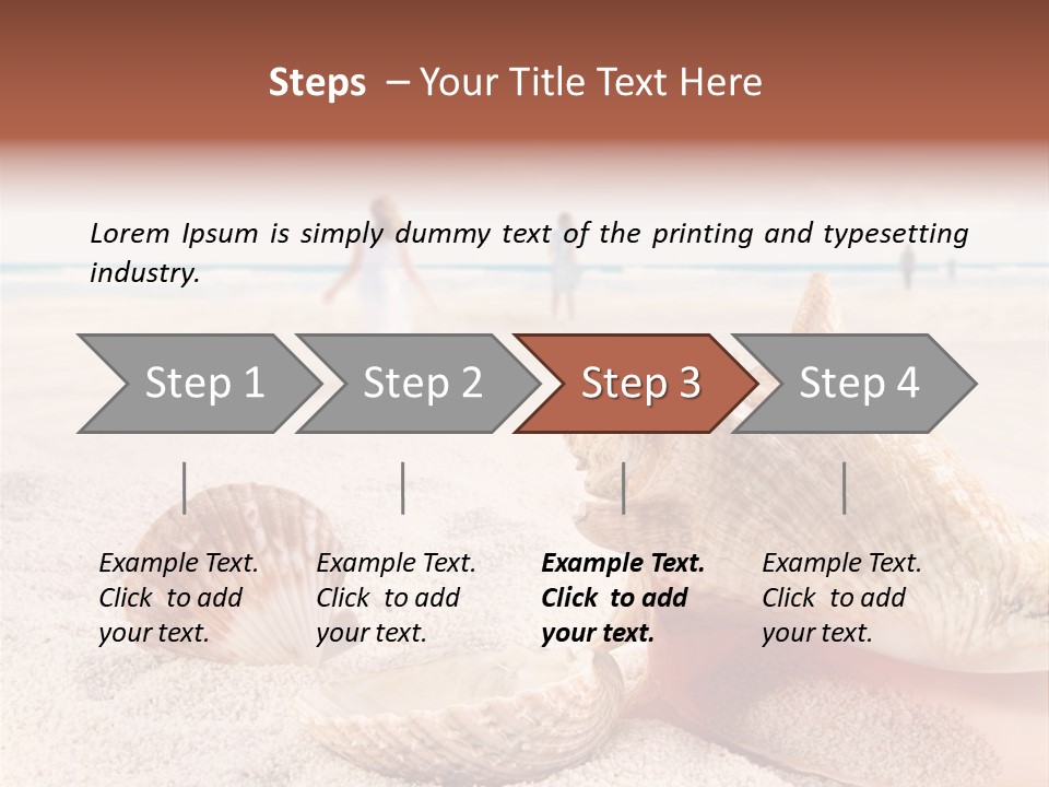 Beach Seashell Tropical PowerPoint Template