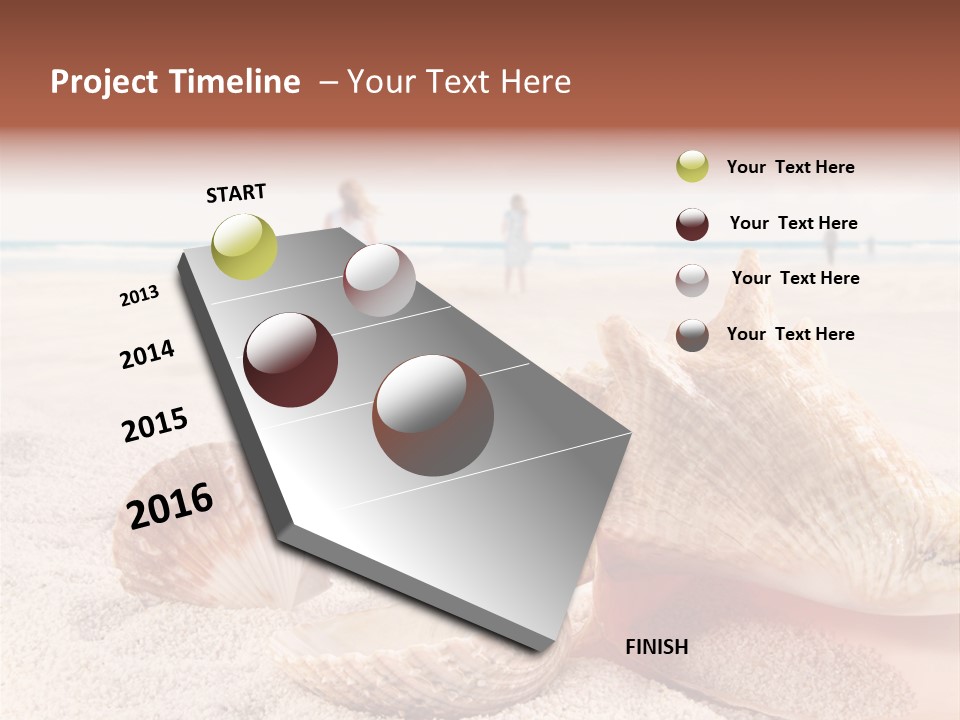 Beach Seashell Tropical PowerPoint Template