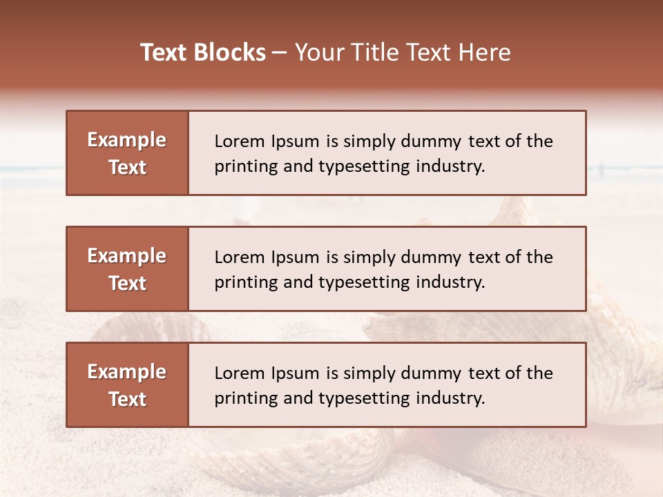 Beach Seashell Tropical PowerPoint Template