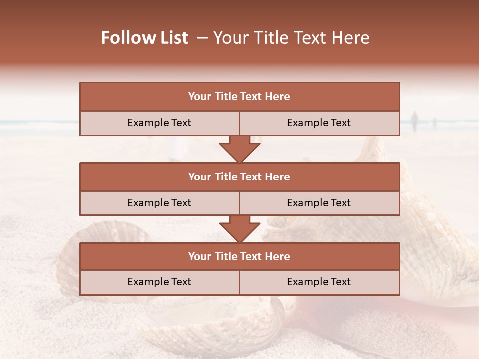 Beach Seashell Tropical PowerPoint Template