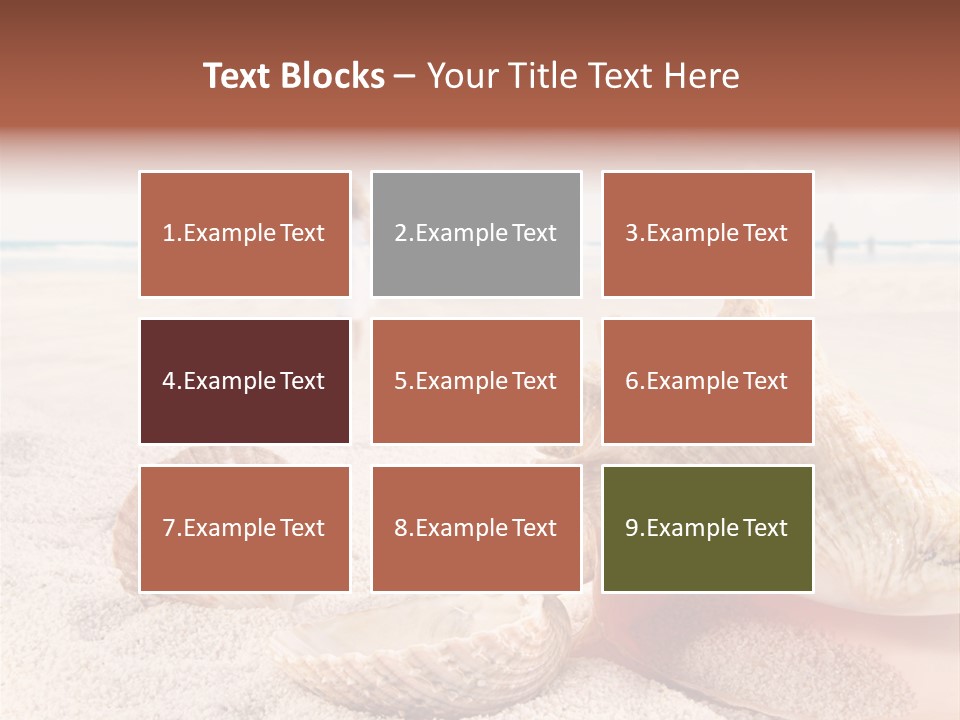 Beach Seashell Tropical PowerPoint Template