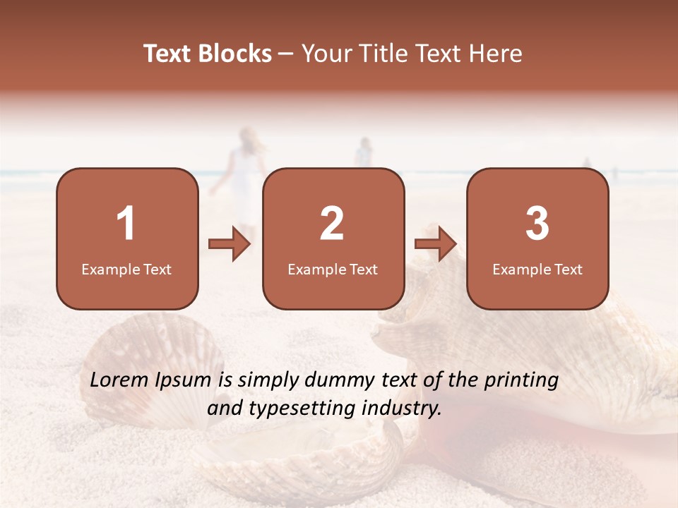 Beach Seashell Tropical PowerPoint Template