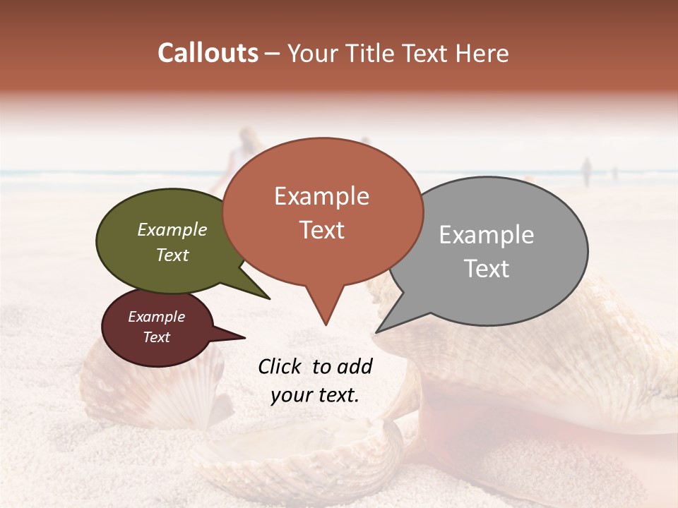 Beach Seashell Tropical PowerPoint Template