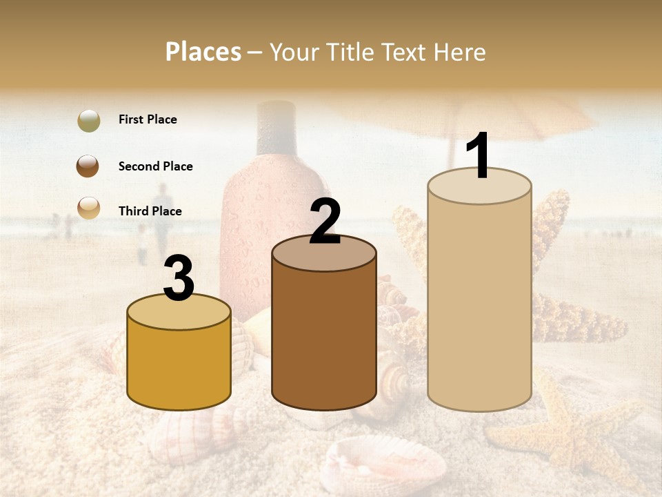 Beach Sky People PowerPoint Template