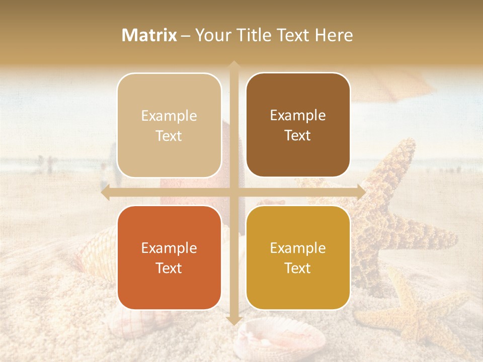 Beach Sky People PowerPoint Template