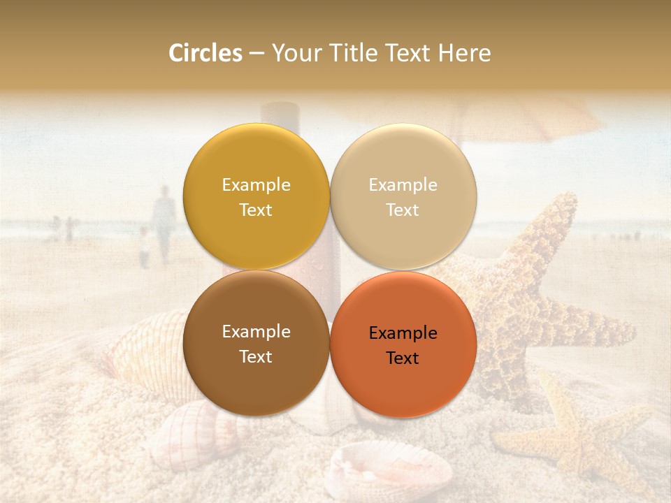 Beach Sky People PowerPoint Template