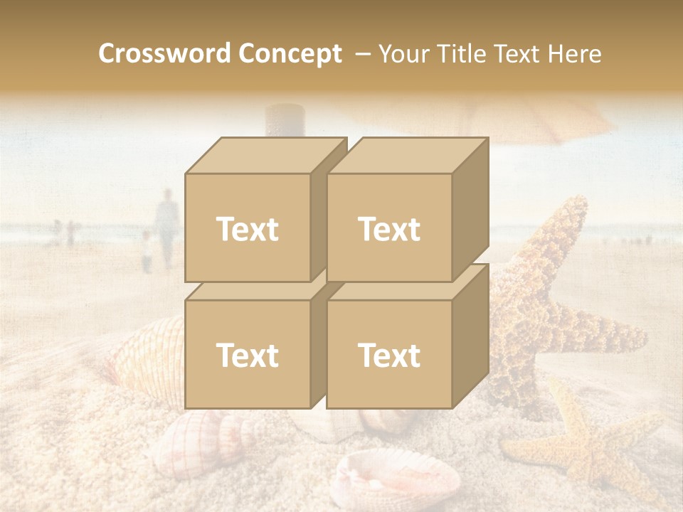 Beach Sky People PowerPoint Template