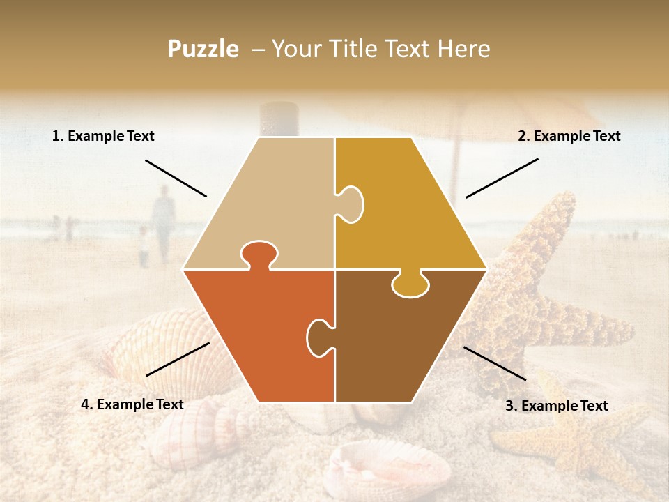 Beach Sky People PowerPoint Template