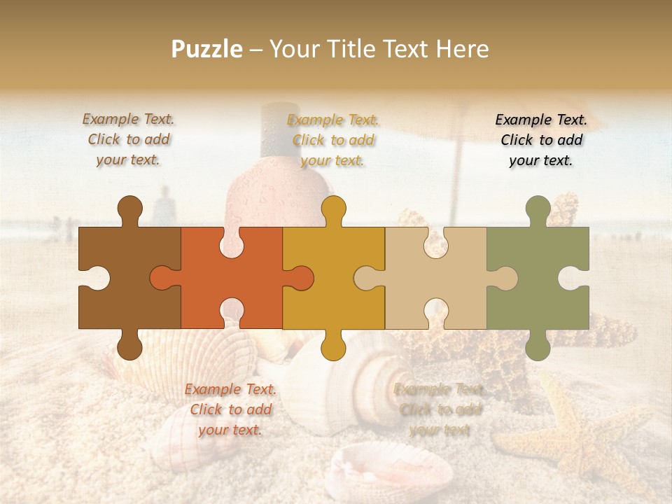 Beach Sky People PowerPoint Template