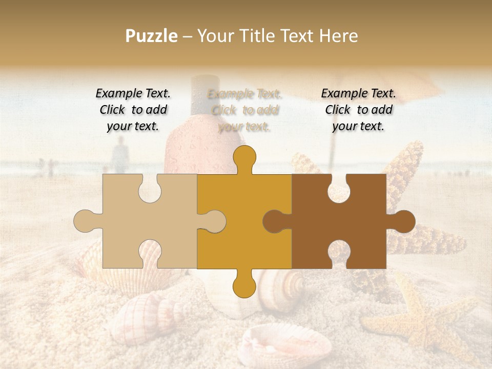 Beach Sky People PowerPoint Template