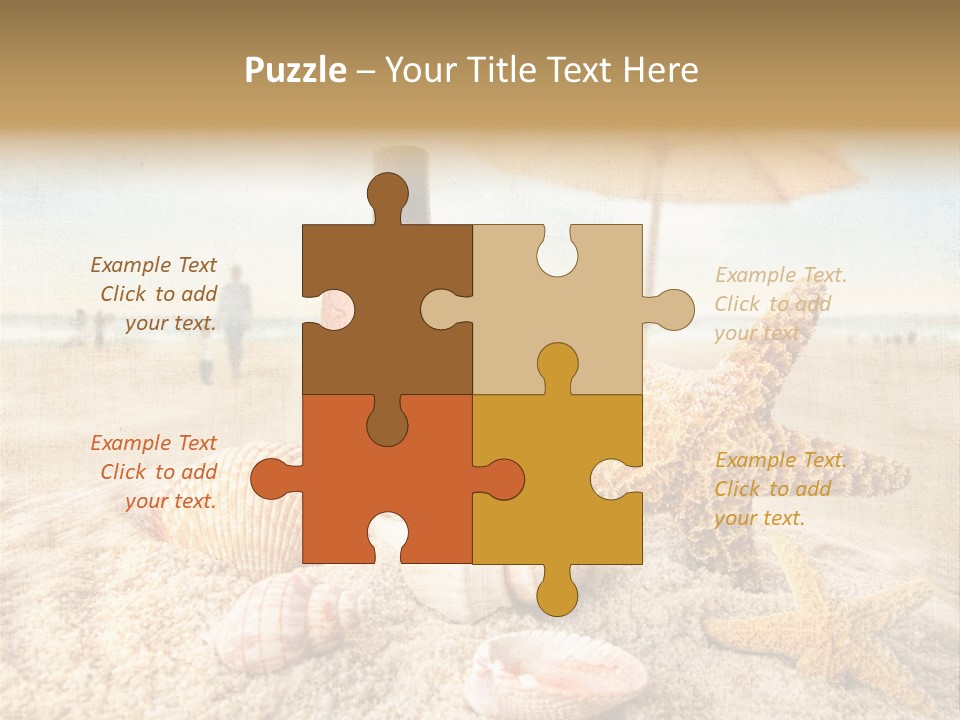 Beach Sky People PowerPoint Template