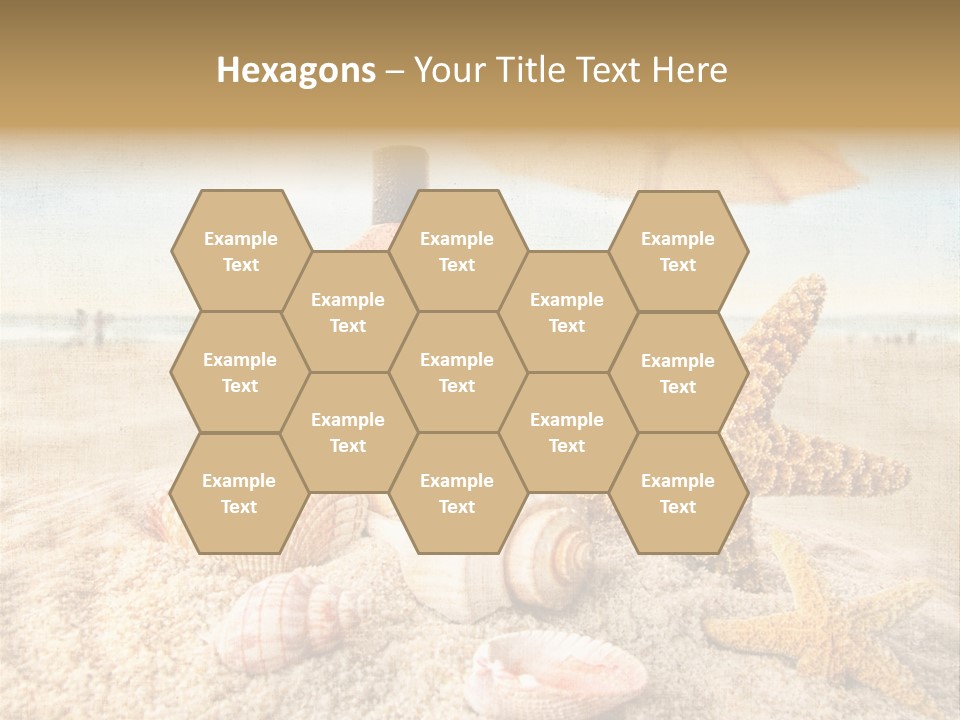 Beach Sky People PowerPoint Template