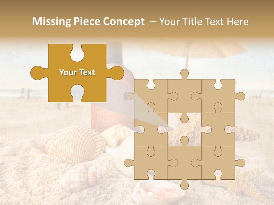 Beach Sky People PowerPoint Template