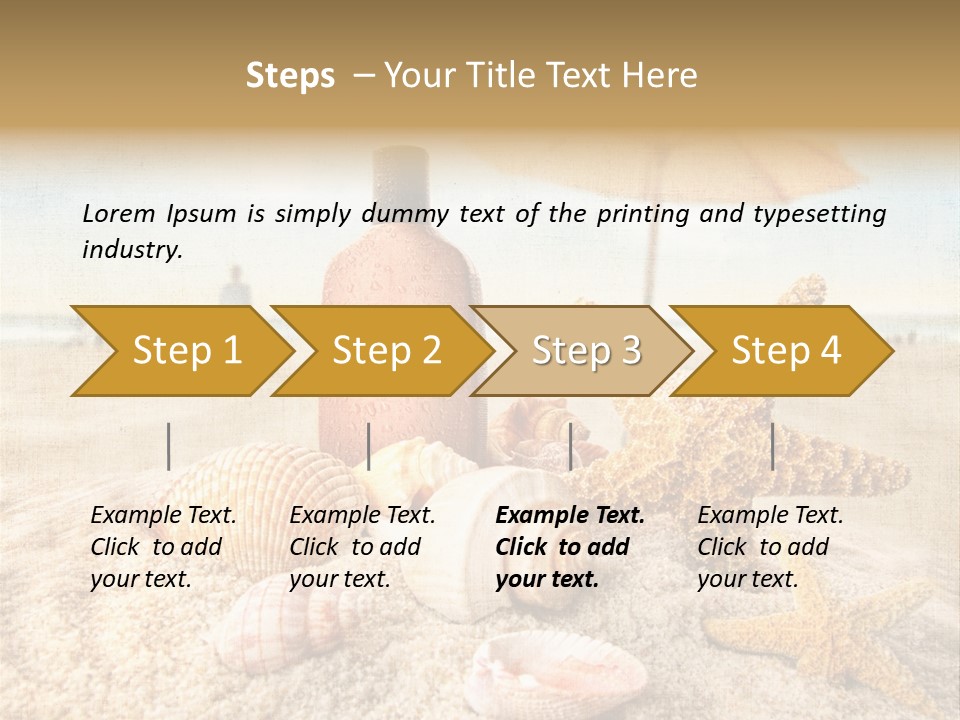 Beach Sky People PowerPoint Template