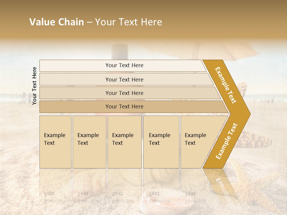 Beach Sky People PowerPoint Template