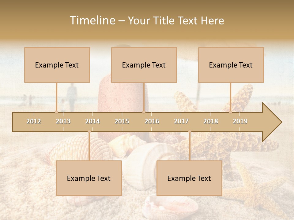 Beach Sky People PowerPoint Template