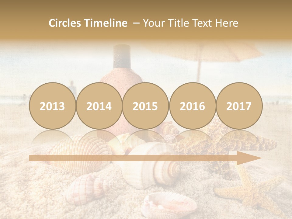 Beach Sky People PowerPoint Template