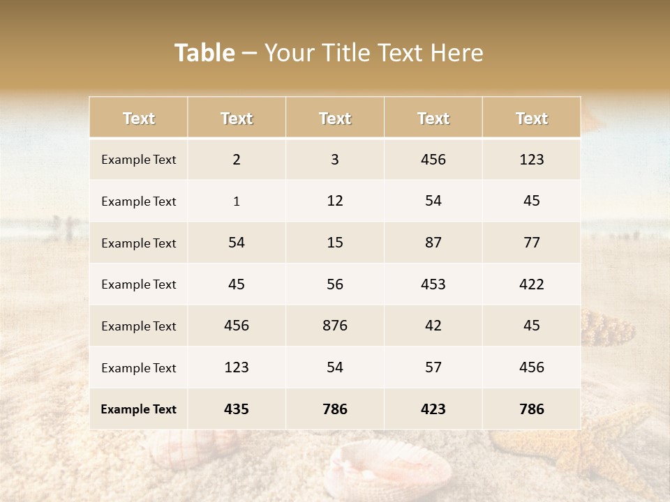 Beach Sky People PowerPoint Template