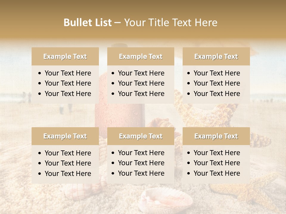 Beach Sky People PowerPoint Template