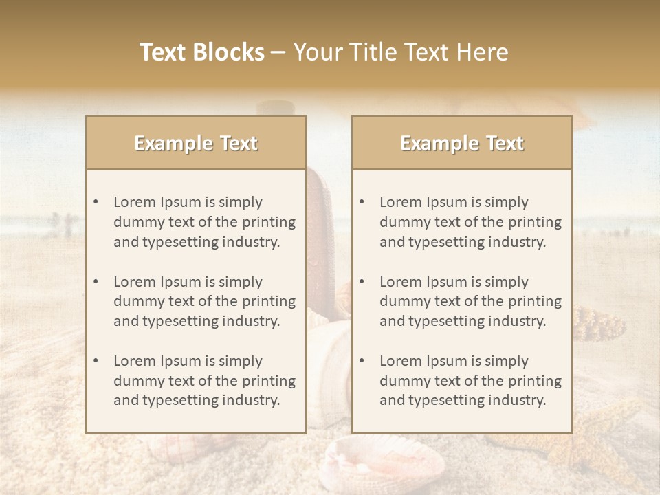 Beach Sky People PowerPoint Template