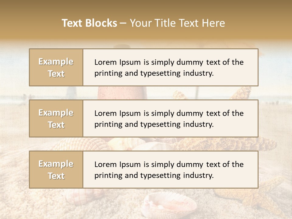 Beach Sky People PowerPoint Template