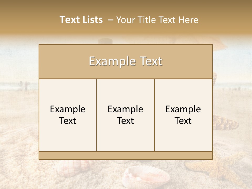 Beach Sky People PowerPoint Template