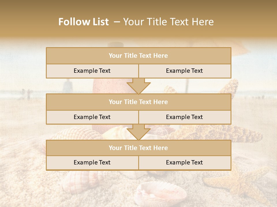 Beach Sky People PowerPoint Template