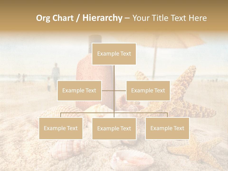 Beach Sky People PowerPoint Template