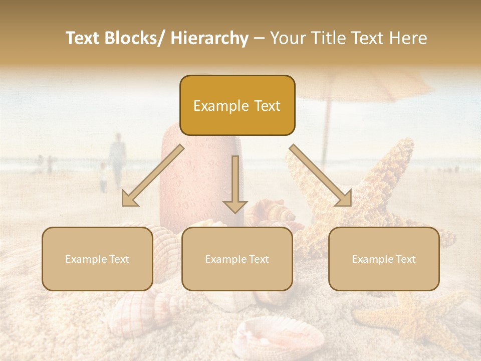 Beach Sky People PowerPoint Template