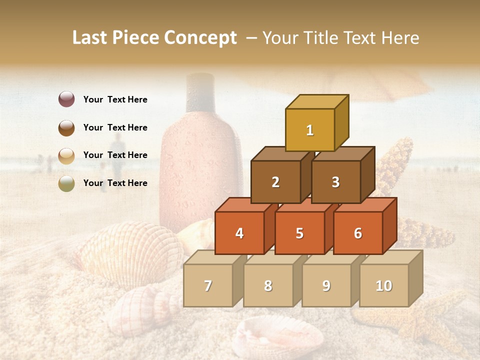 Beach Sky People PowerPoint Template