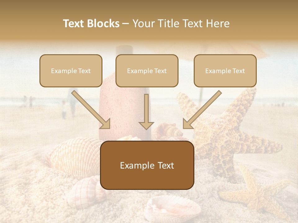 Beach Sky People PowerPoint Template