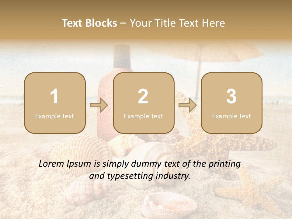 Beach Sky People PowerPoint Template