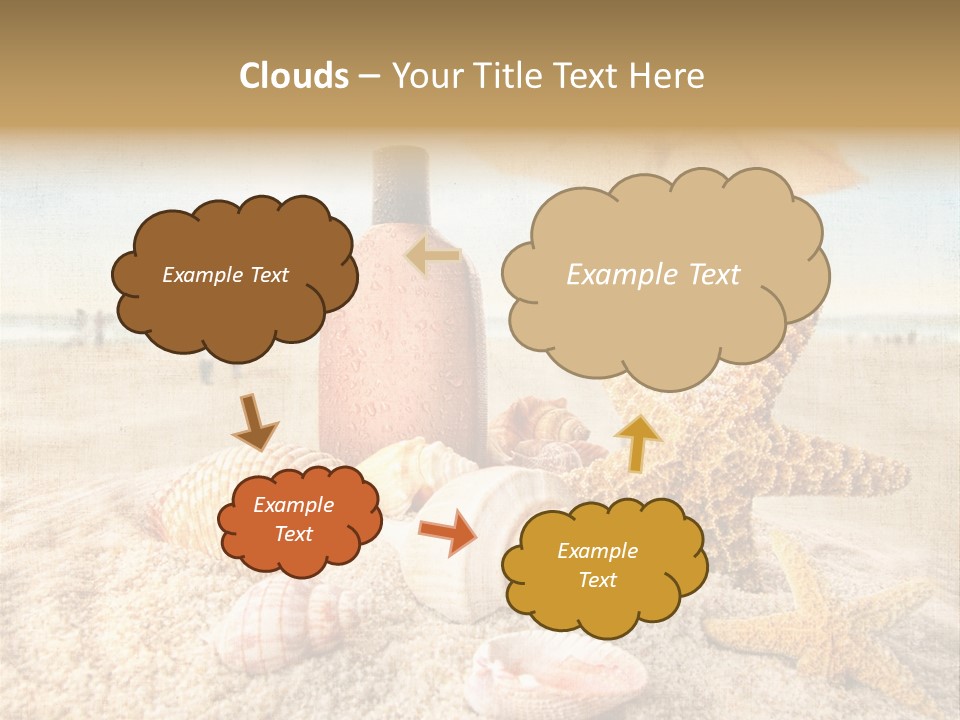 Beach Sky People PowerPoint Template