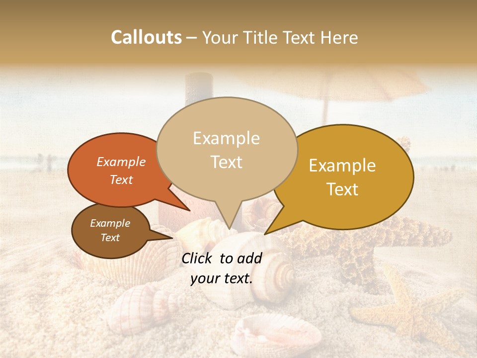 Beach Sky People PowerPoint Template