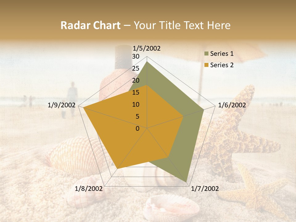 Beach Sky People PowerPoint Template