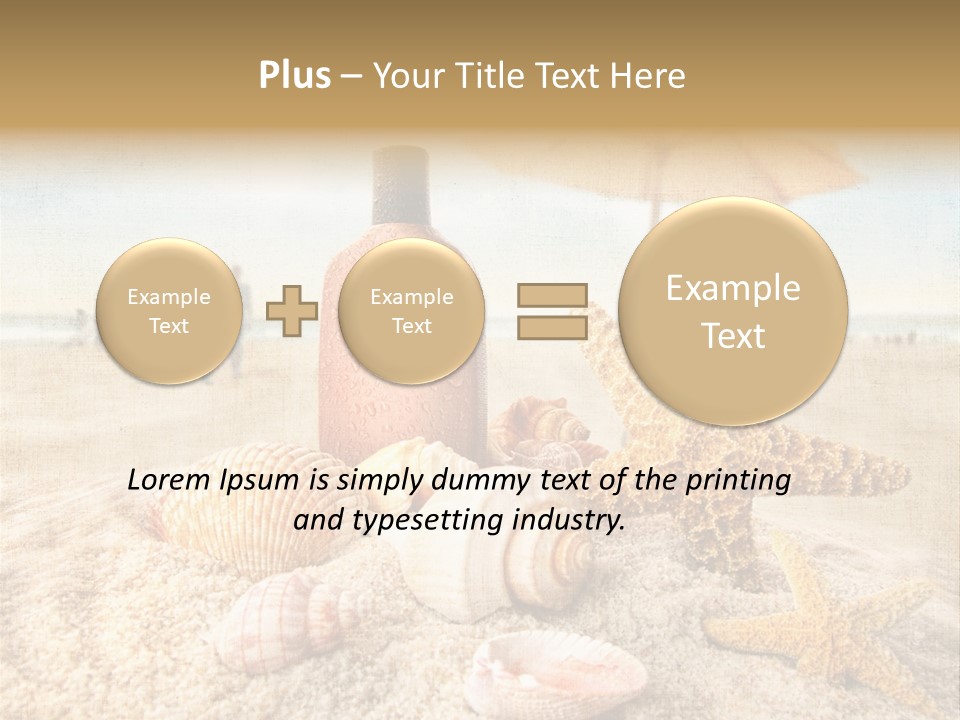 Beach Sky People PowerPoint Template