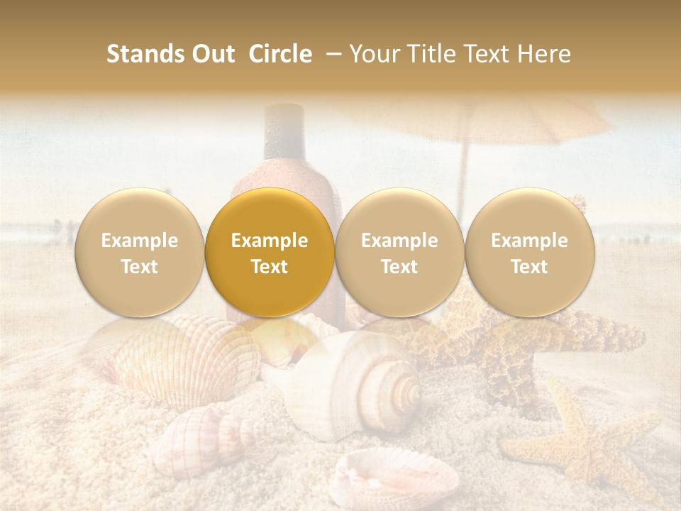 Beach Sky People PowerPoint Template