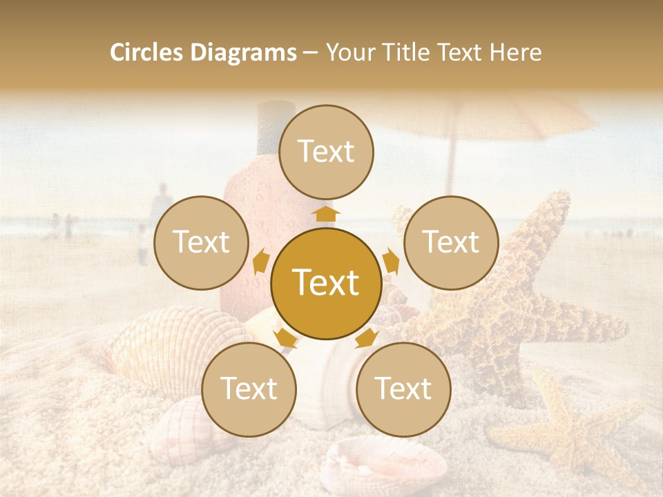 Beach Sky People PowerPoint Template