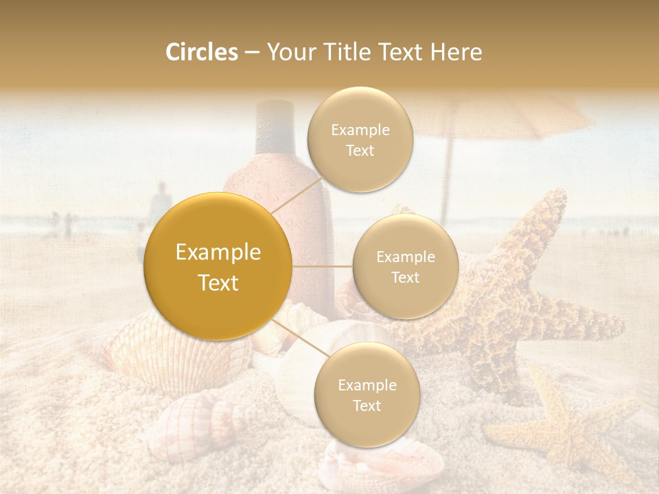 Beach Sky People PowerPoint Template